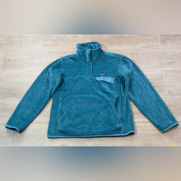Patagonia Women’s Teal Re-Tool Snap-T Pullover Size Medium - Picture 2 of 8